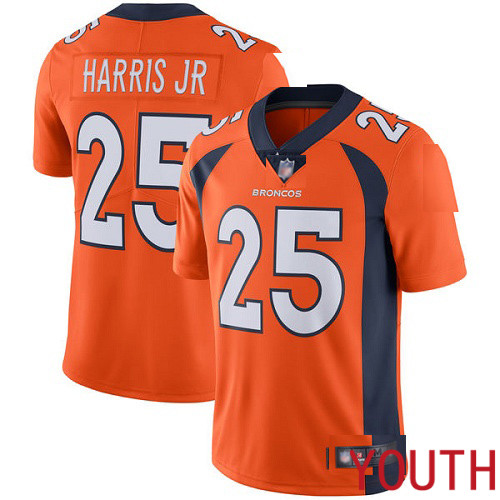 Youth Denver Broncos #25 Chris Harris Jr Orange Team Color Vapor Untouchable Limited Player Football NFL Jersey